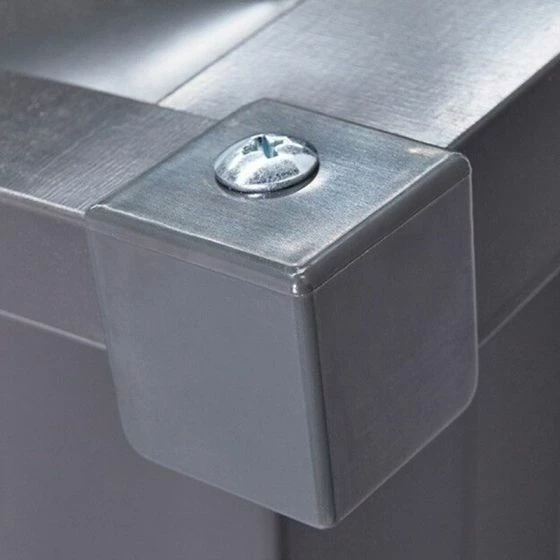 6' X 4' Globel Anthracite Grey Apex Metal Shed (1.84m X 1.23m) 17 6' X 4' Globel Anthracite Grey Apex Metal Shed (1.84m X 1.23m) - Image 15