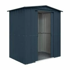 6' X 4' Globel Anthracite Grey Apex Metal Shed (1.84m X 1.23m) 26 6' X 4' Globel Anthracite Grey Apex Metal Shed (1.84m X 1.23m) -Garden Supplies Sales Shop lotus6x4ags 6x4 lotus grey apex metal shed cutout2 min