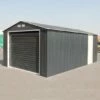 12' X 32' Sapphire Olympian Anthracite Metal Garage (3.62m X 9.55m) 1 12' X 32' Sapphire Olympian Anthracite Metal Garage (3.62m X 9.55m) -Garden Supplies Sales Shop olympiananth1232 01