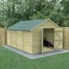 15' X 10' Forest 4Life 25yr Guarantee Overlap Pressure Treated Windowless Double Door Apex Wooden Shed (4.48m X 3.2m) 2 15' X 10' Forest 4Life 25yr Guarantee Overlap Pressure Treated Windowless Double Door Apex Wooden Shed (4.48m X 3.2m) -Garden Supplies Sales Shop opa1015ddnwm 1