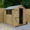7' X 5' Forest 4Life 25yr Guarantee Overlap Pressure Treated Apex Wooden Shed (2.19m X 1.64m) 2 7' X 5' Forest 4Life 25yr Guarantee Overlap Pressure Treated Apex Wooden Shed (2.19m X 1.64m) -Garden Supplies Sales Shop opa57m 3