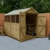 8' X 6' Forest 4Life 25yr Guarantee Overlap Pressure Treated Double Door Apex Wooden Shed - 4 Windows (2.43m X 1.99m) 1 8' X 6' Forest 4Life 25yr Guarantee Overlap Pressure Treated Double Door Apex Wooden Shed - 4 Windows (2.43m X 1.99m) -Garden Supplies Sales Shop opa68dd4wmf 01