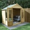 7' X 5' Forest Oakley 25yr Guarantee Double Door Apex Summer House (2.32m X 1.53m)