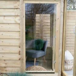 7' X 7' Forest Oakley 25yr Guarantee Double Door Apex Summer House (2.32m X 2.13m) 22 7' X 7' Forest Oakley 25yr Guarantee Double Door Apex Summer House (2.32m X 2.13m) -Garden Supplies Sales Shop opasum77ddm feature1 min 1