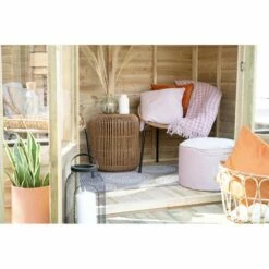 7' X 7' Forest Oakley 25yr Guarantee Double Door Apex Summer House (2.32m X 2.13m) 17 7' X 7' Forest Oakley 25yr Guarantee Double Door Apex Summer House (2.32m X 2.13m) -Garden Supplies Sales Shop opasum77ddm forest 7x7 oakley summerhouse close up4 min 1