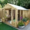 8' X 10' Forest Oakley 25yr Guarantee Double Door Apex Summer House (2.61m X 3.01m) 2 8' X 10' Forest Oakley 25yr Guarantee Double Door Apex Summer House (2.61m X 3.01m) -Garden Supplies Sales Shop opasum810ddm insitu1 min 1
