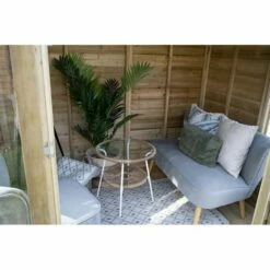 8' X 6' Forest Oakley 25yr Guarantee Double Door Apex Summer House (2.61m X 1.83m) 17 8' X 6' Forest Oakley 25yr Guarantee Double Door Apex Summer House (2.61m X 1.83m) -Garden Supplies Sales Shop opasum86ddm forest oakley summerhouse close up4 min 1