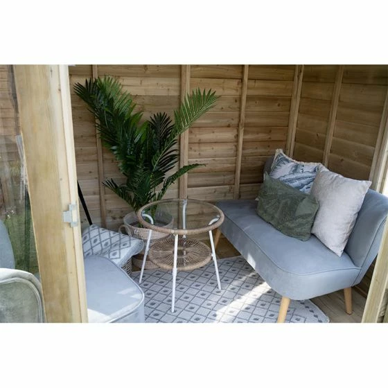 8' X 6' Forest Oakley 25yr Guarantee Double Door Apex Summer House (2.61m X 1.83m) 7 8' X 6' Forest Oakley 25yr Guarantee Double Door Apex Summer House (2.61m X 1.83m) - Image 5