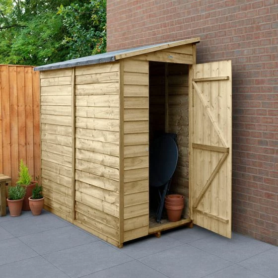 6' X 3' Forest 4Life 25yr Guarantee Overlap Pressure Treated Windowless Pent Wooden Shed (1.83m X 1.09m) 3 6' X 3' Forest 4Life 25yr Guarantee Overlap Pressure Treated Windowless Pent Wooden Shed (1.83m X 1.09m)