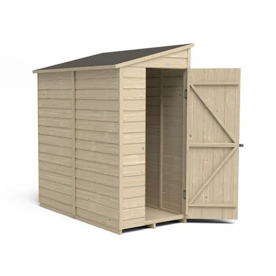 6' X 3' Forest 4Life 25yr Guarantee Overlap Pressure Treated Windowless Pent Wooden Shed (1.83m X 1.09m) 4 6' X 3' Forest 4Life 25yr Guarantee Overlap Pressure Treated Windowless Pent Wooden Shed (1.83m X 1.09m) - Image 2