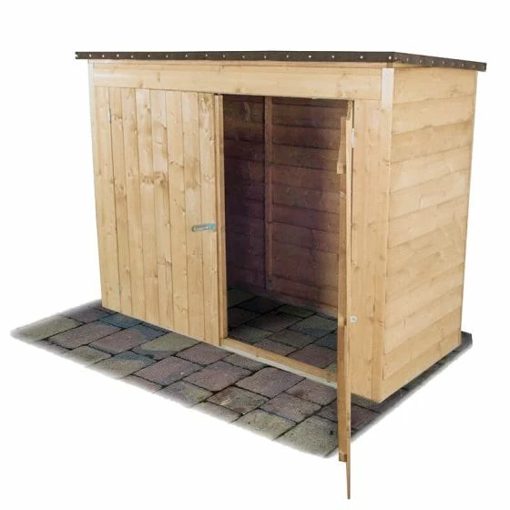 6'5 X 2'10 Forest Double Door Overlap Wooden Bike Shed / Pressure Treated (no Floor) 8 6'5 X 2'10 Forest Double Door Overlap Wooden Bike Shed / Pressure Treated (no Floor) - Image 6