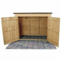 6'5 X 2'10 Forest Double Door Overlap Wooden Bike Shed / Pressure Treated (no Floor) 20 6'5 X 2'10 Forest Double Door Overlap Wooden Bike Shed / Pressure Treated (no Floor) -Garden Supplies Sales Shop opplosnflhd 6