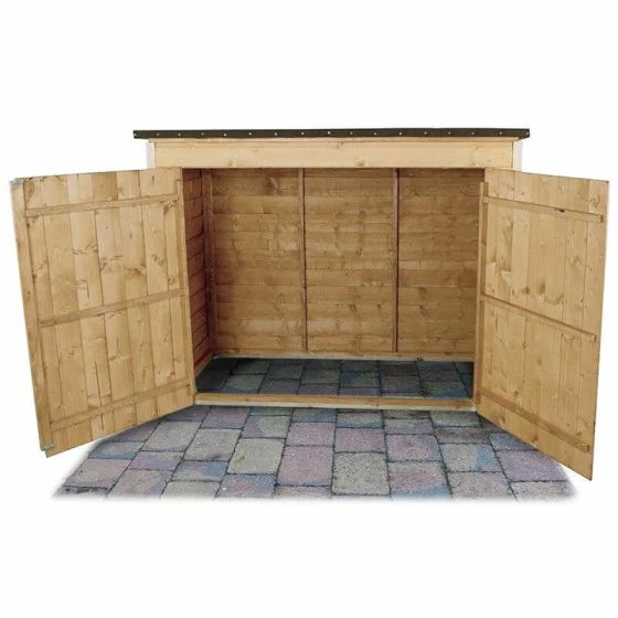 6'5 X 2'10 Forest Double Door Overlap Wooden Bike Shed / Pressure Treated (no Floor) 9 6'5 X 2'10 Forest Double Door Overlap Wooden Bike Shed / Pressure Treated (no Floor) - Image 7