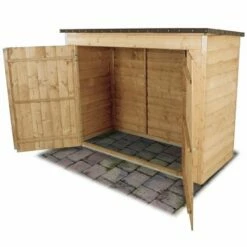 6'5 X 2'10 Forest Double Door Overlap Wooden Bike Shed / Pressure Treated (no Floor) 21 6'5 X 2'10 Forest Double Door Overlap Wooden Bike Shed / Pressure Treated (no Floor) -Garden Supplies Sales Shop opplosnflhd 7