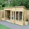 10' X 6' Forest Oakley 25yr Guarantee Double Door Pent Summer House (3.10m X 2.03m) 1 10' X 6' Forest Oakley 25yr Guarantee Double Door Pent Summer House (3.10m X 2.03m) -Garden Supplies Sales Shop oppsum106ddm insitu1 min 1