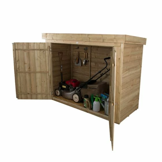 6'5 X 2'10 Forest Large Double Door Pent Wooden Garden Storage - Bike / Mower Outdoor Store (1.9m X 0.86m) 13 6'5 X 2'10 Forest Large Double Door Pent Wooden Garden Storage - Bike / Mower Outdoor Store (1.9m X 0.86m) - Image 11