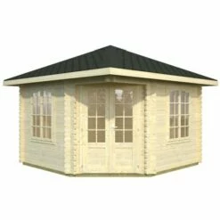 Palmako Melanie 3.5m X 3.5m Corner Log Cabin Summer House (44mm) 19 Palmako Melanie 3.5m X 3.5m Corner Log Cabin Summer House (44mm) -Garden Supplies Sales Shop paj44 3535 02