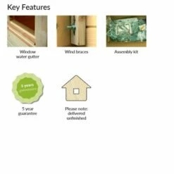 Palmako Bret 5.1m X 3.9m Log Cabin Garden Room (44mm) 18 Palmako Bret 5.1m X 3.9m Log Cabin Garden Room (44mm) -Garden Supplies Sales Shop palmako kf brett frg44 5541 2of2 min