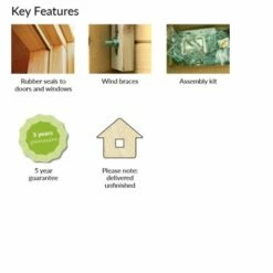 Palmako Iris 4.2m X 3.3m Log Cabin Garden Office (44mm) 12 Palmako Iris 4.2m X 3.3m Log Cabin Garden Office (44mm) -Garden Supplies Sales Shop palmako kf iris frg44 4132 2of2 min 1