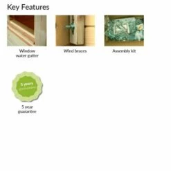 Palmako Klara 3m X 2m Log Cabin Summer House (28mm) 20 Palmako Klara 3m X 2m Log Cabin Summer House (28mm) -Garden Supplies Sales Shop palmako kf klara frc28 3020 1 2of2 min