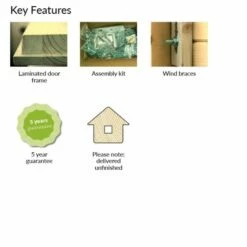 Palmako Lea 5.4m X 3.9m Log Cabin Garden Office (44mm) 20 Palmako Lea 5.4m X 3.9m Log Cabin Garden Office (44mm) -Garden Supplies Sales Shop palmako kf lea frb44 5540 2of2 min