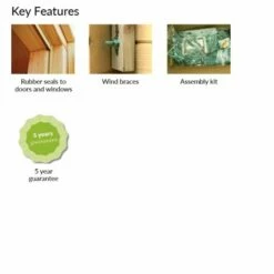 Palmako Melanie 3.5m X 3.5m Corner Log Cabin Summer House (44mm) 23 Palmako Melanie 3.5m X 3.5m Corner Log Cabin Summer House (44mm) -Garden Supplies Sales Shop palmako kf melanie paj44 3535 2of2 min