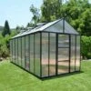 8'x16' Palram Canopia Glory Grey Large Polycarbonate Greenhouse (2.4x4.8m) 2 8'x16' Palram Canopia Glory Grey Large Polycarbonate Greenhouse (2.4x4.8m) -Garden Supplies Sales Shop palram greenhouses glory 8x16 close 1072 new