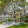 6'x4' Palram Canopia Harmony Small Silver Polycarbonate Greenhouse (1.8x1.2m) 2 6'x4' Palram Canopia Harmony Small Silver Polycarbonate Greenhouse (1.8x1.2m) -Garden Supplies Sales Shop palram harmony 6x4 silver greenhouse 3 min