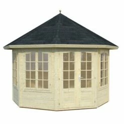 Palmako Veronica 2.9m X 2.9m Octagonal Summer House Log Cabin (28mm) - 2 Windows 14 Palmako Veronica 2.9m X 2.9m Octagonal Summer House Log Cabin (28mm) - 2 Windows -Garden Supplies Sales Shop pap28 2929 02