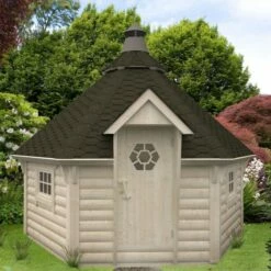 Palmako Eva 3.3m X 3.3m Corner Log Cabin BBQ Hut - Barbecue Hut (44mm) 13 Palmako Eva 3.3m X 3.3m Corner Log Cabin BBQ Hut - Barbecue Hut (44mm) -Garden Supplies Sales Shop pav44 3833 02
