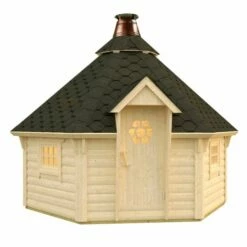 Palmako Eva 3.3m X 3.3m Corner Log Cabin BBQ Hut - Barbecue Hut (44mm) 17 Palmako Eva 3.3m X 3.3m Corner Log Cabin BBQ Hut - Barbecue Hut (44mm) -Garden Supplies Sales Shop pav44 3833 04