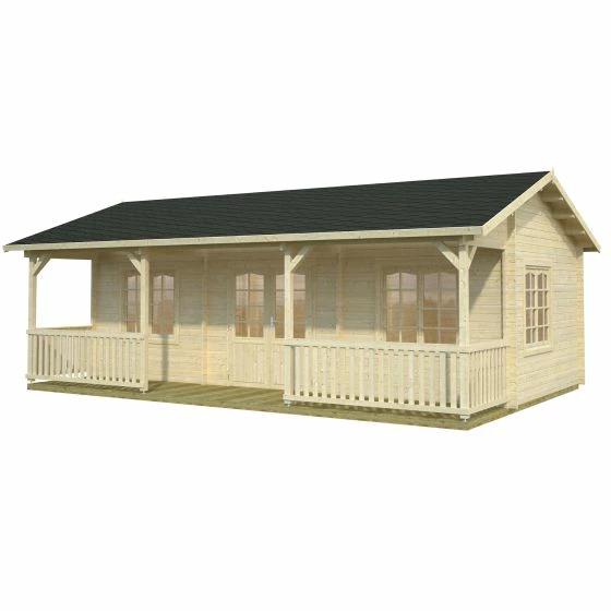 Palmako Sandra 7.5m X 4.8m Log Cabin Summer House (44mm) 5 Palmako Sandra 7.5m X 4.8m Log Cabin Summer House (44mm) - Image 3