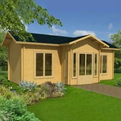 Palmako Anna 7.8m X 4.8m Log Cabin Garden Building (70mm)