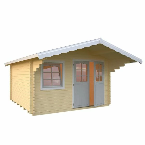 Palmako Sally 3.9m X 3.9m Log Cabin Garden Room (44mm) 16 Palmako Sally 3.9m X 3.9m Log Cabin Garden Room (44mm) - Image 14