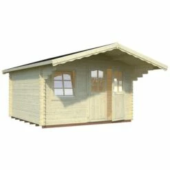 Palmako Sally 3.9m X 3.9m Log Cabin Garden Room (44mm) 24 Palmako Sally 3.9m X 3.9m Log Cabin Garden Room (44mm) -Garden Supplies Sales Shop sally 12.3 m2 visual white