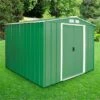 8' X 8' Sapphire Apex Green Metal Shed (2.62m X 2.42m) 1 8' X 8' Sapphire Apex Green Metal Shed (2.62m X 2.42m) -Garden Supplies Sales Shop sapphire88gn sapphire 8x8 green main