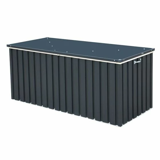 6' X 2' Sapphire Anthracite Metal Garden Cushion Storage Box (1.68m X 0.68m) 8 6' X 2' Sapphire Anthracite Metal Garden Cushion Storage Box (1.68m X 0.68m) - Image 6