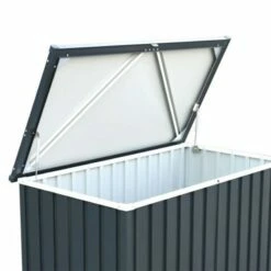 6' X 2' Sapphire Anthracite Metal Garden Cushion Storage Box (1.68m X 0.68m) 13 6' X 2' Sapphire Anthracite Metal Garden Cushion Storage Box (1.68m X 0.68m) -Garden Supplies Sales Shop sapphirecushion1 7 6x2 sapphire anthracite cushion box cutout4