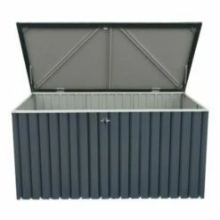 6' X 2' Sapphire Anthracite Metal Garden Cushion Storage Box (1.68m X 0.68m) 12 6' X 2' Sapphire Anthracite Metal Garden Cushion Storage Box (1.68m X 0.68m) -Garden Supplies Sales Shop sapphirecushion1 7 6x2 sapphire anthracite cushion box cutout5