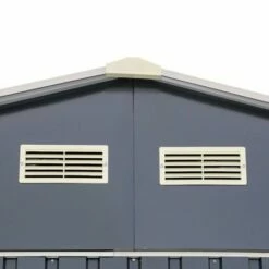 12' X 38' Sapphire Olympian Anthracite Metal Garage (3.62m X 11.35m) 31 12' X 38' Sapphire Olympian Anthracite Metal Garage (3.62m X 11.35m) -Garden Supplies Sales Shop sapphireolym1238 12x38 sapphire olympian anthracite metal garage vents