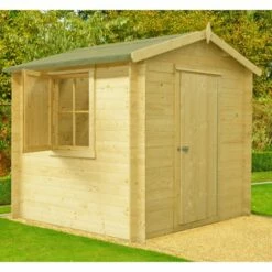 Shire Camelot 2.1m X 2.1m Log Cabin Shed (19mm)