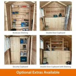 6' X 4' Traditional Standard Shiplap Pent Wooden Shed (1.83m X 1.22m) 24 6' X 4' Traditional Standard Shiplap Pent Wooden Shed (1.83m X 1.22m) -Garden Supplies Sales Shop shedlands optional furniture accessories carousel image 1 2