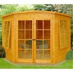 7'5x7'5 Shire Hampton Traditional Corner Wooden Summer House 24 7'5x7'5 Shire Hampton Traditional Corner Wooden Summer House -Garden Supplies Sales Shop shi88ham 04
