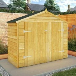 7' X 3' (2.01x0.82m) Mercia Overlap Wooden Bike Storage / Garden Shed