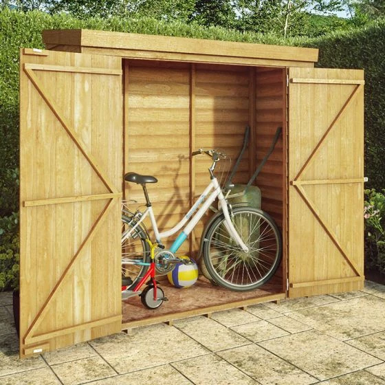 5'10 X 2'7 (1.78x0.78m) Mercia Overlap Premium Tall Wooden Garden Storage 4 5'10 X 2'7 (1.78x0.78m) Mercia Overlap Premium Tall Wooden Garden Storage - Image 2