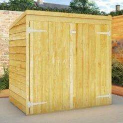 4'8 X 3'2 (1.43x0.95m) Mercia Overlap Mower Wooden Garden Storage
