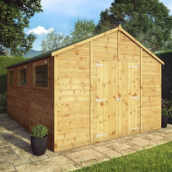 15' X 10' Mercia Shiplap Apex Workshop (4.5m X 3.2m) 3 15' X 10' Mercia Shiplap Apex Workshop (4.5m X 3.2m)