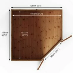 7 X 7 Mercia Shiplap Corner Shed (2m X 2m) 16 7 X 7 Mercia Shiplap Corner Shed (2m X 2m) -Garden Supplies Sales Shop si 001 004 0127 7x7 shiplap corner shed drawing2 min