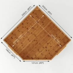 8' X 8' (3.6x2.8m) Mercia Premier Corner Wooden Summer House 17 8' X 8' (3.6x2.8m) Mercia Premier Corner Wooden Summer House -Garden Supplies Sales Shop si 003 001 0038 2 min