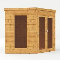 8' X 8' (3.6x2.8m) Mercia Premier Corner Wooden Summer House 20 8' X 8' (3.6x2.8m) Mercia Premier Corner Wooden Summer House -Garden Supplies Sales Shop si 003 001 0038 8x8 premium corner summerhouse cutout2 min